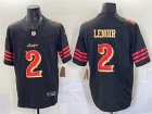San Francisco 49ers #2 Deommodore Lenoir Black Rivalry Vapor F.U.S.E. Limited Jersey