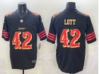 San Francisco 49ers #42 Ronnie Lott Black Rivalry Vapor F.U.S.E. Limited Jersey