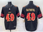 San Francisco 49ers #49 Faithful Black Rivalry Vapor F.U.S.E. Limited Jersey
