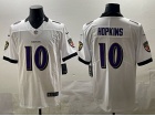Baltimore Ravens #10 DeAndre Hopkins White Vapor Limited Jersey