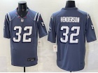 New England Patriots #32 TreVeyon Henderson Navy Rivalries Limited Jersey