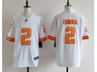 Tampa Bay Buccaneers #2 Emeka Egbuka White with Orange Number Vapor Limited Jersey