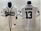 Las Vegas Raiders #13 Hunter Renfrow White Baseball Jersey