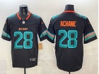Miami Dolphins #28 De'Von Achane Black Rivalry Vapor F.U.S.E. Limited Jersey