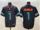Miami Dolphins #1 Tua Tagovailoa Black Rivalry Vapor F.U.S.E. Limited Jersey