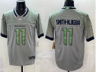 Seattle Seahawks #11 Jaxon Smith-Njigba Gray Rivalries Vapor F.U.S.E. Limited Jersey
