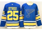 Fanatics St.Louis Blues #25 Jordan Kyrou Light Blue Jersey 