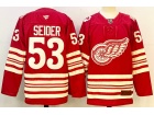 Fanatics Detroit Red Wings #53 Mortiz Seider Red Centennial Premium Jersey