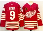 Fanatics Detroit Red Wings #9 Gordie Howe Red Centennial Premium Jersey