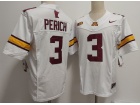Minnesota Golden Gophers #3 Koi Perich White F.U.S.E Limited Jersey