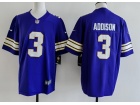 Minnesota Vikings #3 Jordan Addison Purple Throwback Limited Jersey