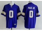 Minnesota Vikings #0 Ivan Pace Jr Purple Throwback Limited Jersey