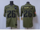 Philadelphia Eagles #26 Saquon Barkley Green 2025 Salute to Service Limited Jersey