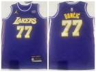 Los Angeles Lakers #77 Luka Dončić Purple Statement Jersey