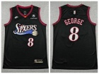 Philadelphia 76ers #8 Paul George Black Classic Jersey