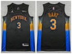 New York Knicks #3 Josh Hart Black 2025-26 City Jersey