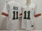 Miami Hurricanes #11 Carson Beck White F.U.S.E Limited Jersey