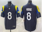 Los Angeles Rams #8 Jared Verse Black Rivalries Limited Jersey