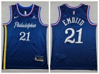 Philadelphia 76ers #21 Joel Embiid Navy 2025-26 City Jersey