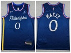 Philadelphia 76ers #0 Tyrese Maxey Navy 2025-26 City Jersey