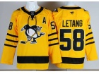 Fanatics Pittsburgh Penguins #58 Kris Letang Gold Alternate Breakaway Jersey