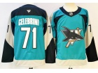 Fanatics San Jose Sharks #71 Macklin Celebrini Teal Alternate Breakaway Jersey