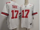 Ohio State Buckeyes #17 Carnell Tate White F.U.S.E Limited Jersey
