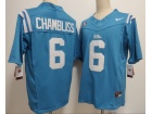 Ole Miss Rebels #6 Trinidad Chambliss Blue F.U.S.E Limited Jersey