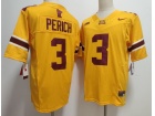 Minnesota Golden Gophers #3 Koi Perich Gold F.U.S.E Limited Jersey