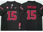 Alabama Crimson Tide #15 Ty Simpson Black F.U.S.E Limited Jersey