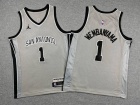 Youth San Antonio Spurs #1 Victor Wembanyama Gray 2025-26 City Jersey