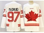 Team Canada #97 Connor McDavid White 2026 Winter Olympics Jersey