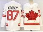 Team Canada #87 Sidney Crosby White 2026 Winter Olympics Jersey