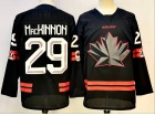 Team Canada #29 Nathan MacKinnon Black 2026 Winter Olympics Jersey