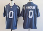 New England Patriots #0 Christian Gonzalez Navy Rivalries Limited Jersey