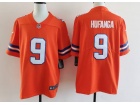 Denver Broncos #9 Talanoa Hufanga Orange 2nd Throwback Limited Jersey