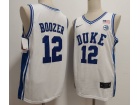 Duke Blue Devils #12 Cameron Boozer White Jersey