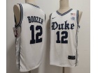 Duke Blue Devils #12 Cameron Boozer White The Brotherhood Jersey