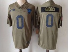 Detroit Lions #0 Jahmyr Gibbs 2025 Green Salute to Service Limited Jersey