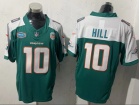 Miami Dolphins #10 Tyreek Hill Green with White Shoulders Vapor F.U.S.E. Limited Jersey