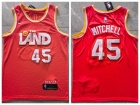 Cleveland Cavaliers #45 Donovan Mitchell Orange 2025-26 City Jersey