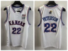 Kansas Jayhawks #22 Darryn Peterson White Jersey