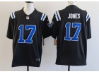 Indianapolis Colts #17 Daniel Jones Black Throwback Limited Jersey