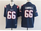 New England Patriots #66 Will Campbell Navy Vapor Limited Jersey