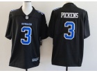 Dallas Cowboys #3 George Pickens Black with Blue Number Fashion Limited Jersey