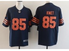 Chicago Bears #85 Cole Kmet Navy with Orange Number Vapor Limited Jersey