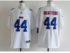 New York Giants #44 Cam Skattebo White with Blue Number Fashion Limited Jersey