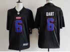 New York Giants #6 Jaxson Dart Black with Blue Number Fashion Limited Jersey