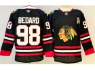 Fanatics Chicago Blackhawks #98 Connor Bedard Black Jersey