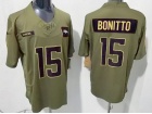 Denver Broncos #15 Nik Bonitto Green 2025 Salute to Service Limited Jersey